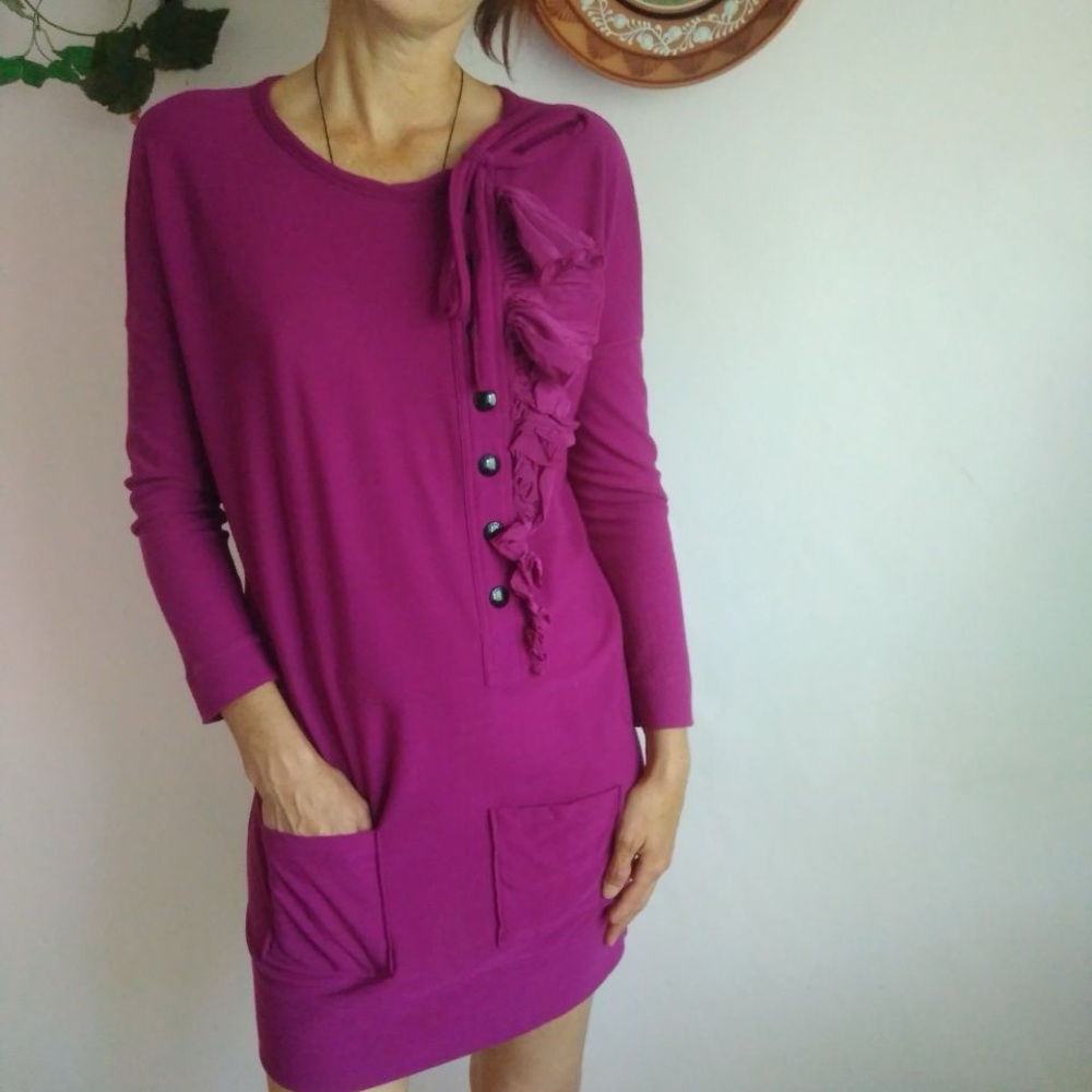 Sonia Rykiel Magenta Dress